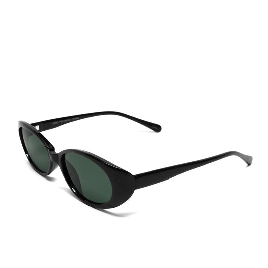 //Style 056// Vintage Standard 90s Bel Aire Oval Sunglasses - Black