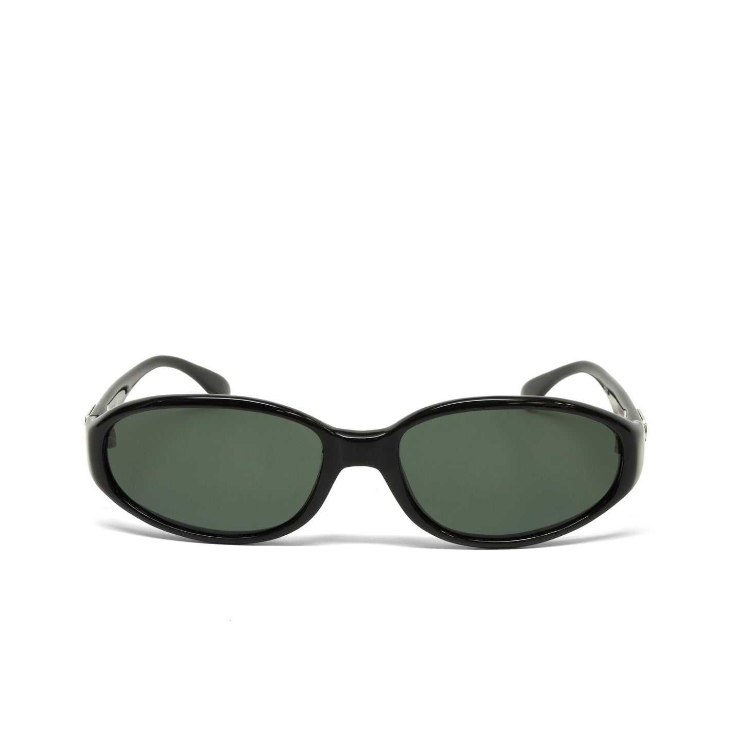 //Style 18// Deluxe Vintage 90s Deadstock High Quality Oval Sunglasses - Black