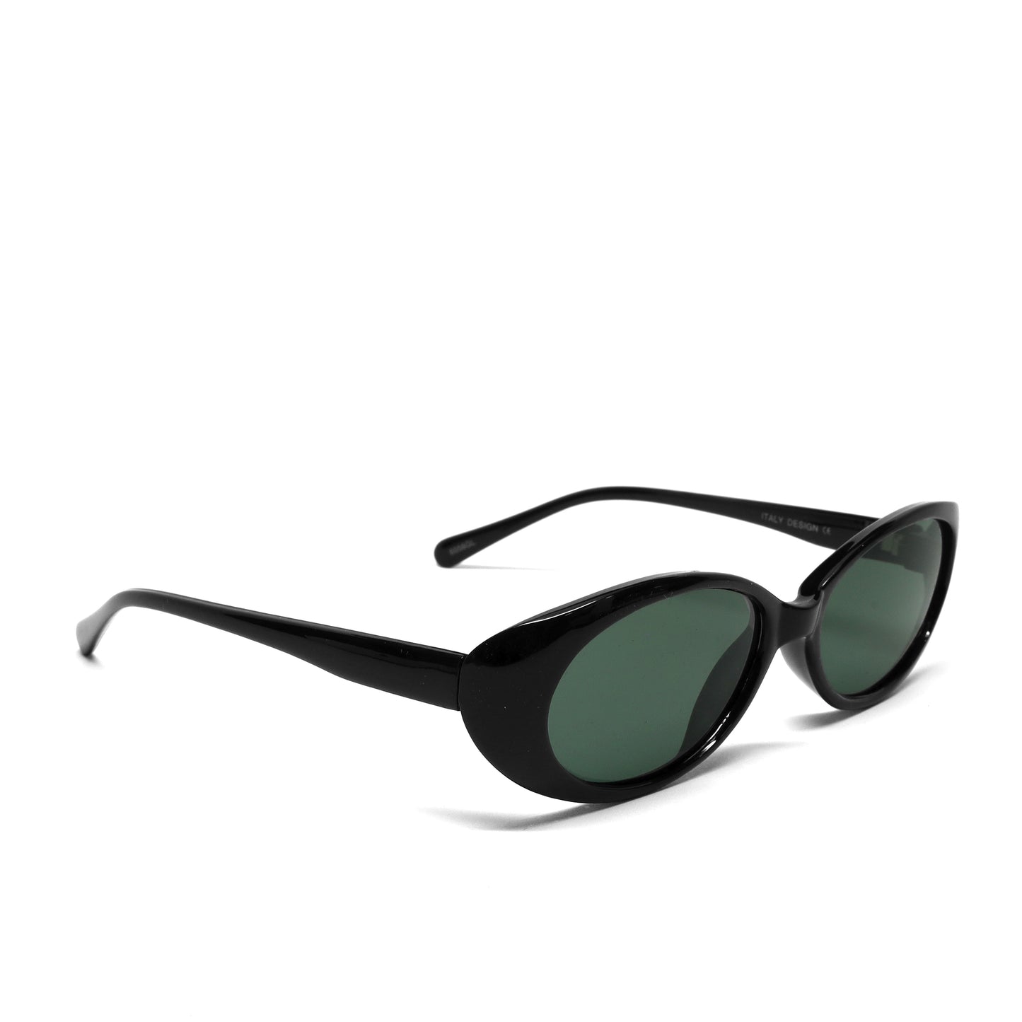 //Style 056// Vintage Standard 90s Bel Aire Oval Sunglasses - Black