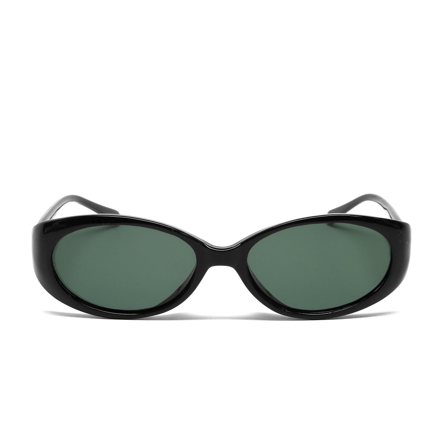 //Style 056// Vintage Standard 90s Bel Aire Oval Sunglasses - Black