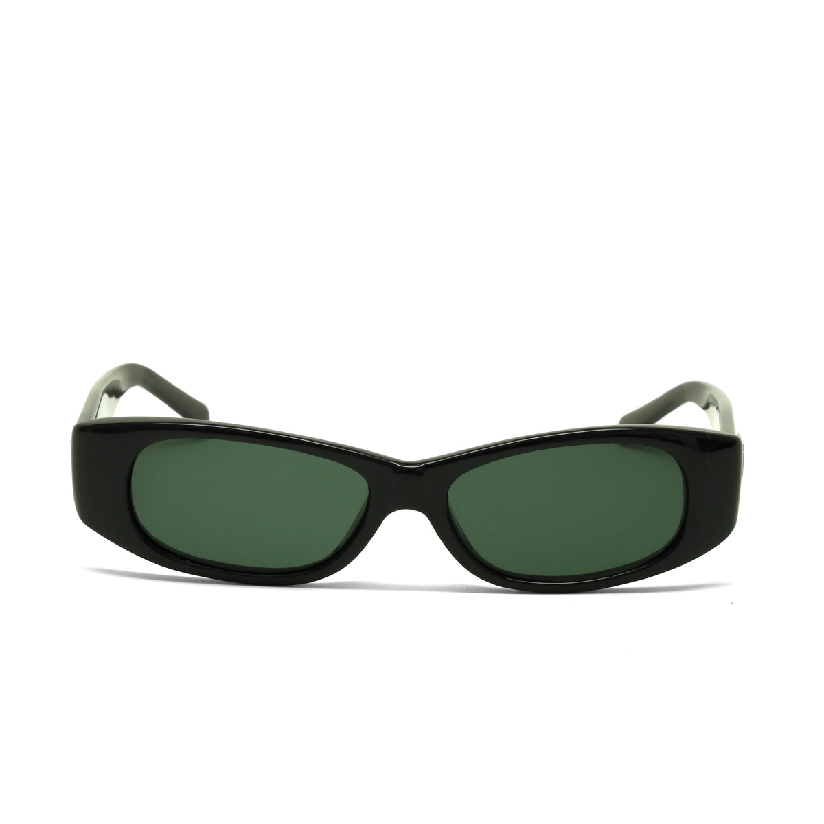 //Style 26// Classic Vintage 90s Rectangle Mod Sunglasses - Black