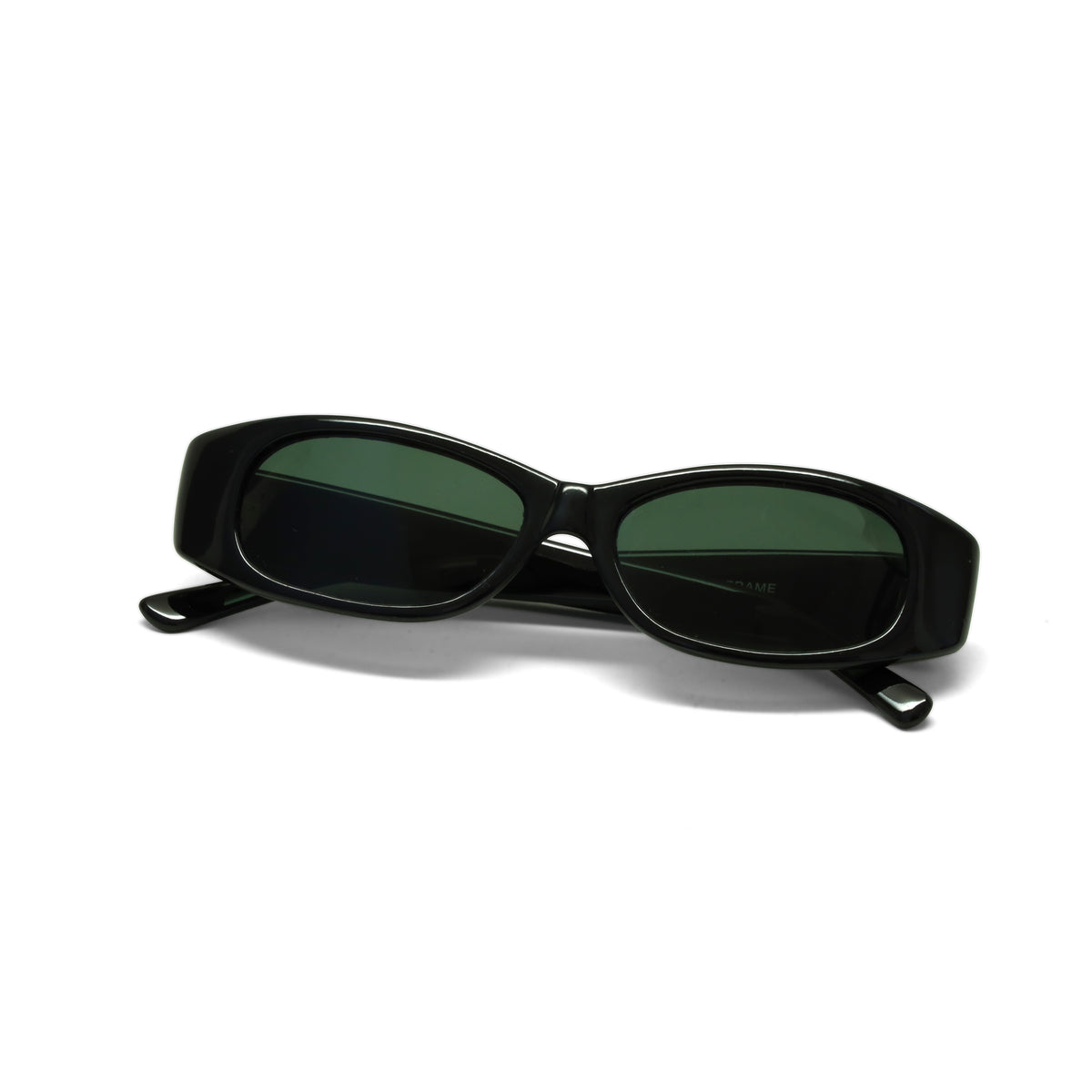 //Style 26// Classic Vintage 90s Rectangle Mod Sunglasses - Black