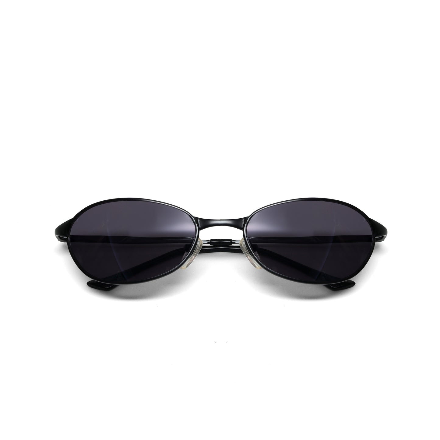 //Style 058// Classic Vintage Late 90s Wire Oval Sunglasses - Black