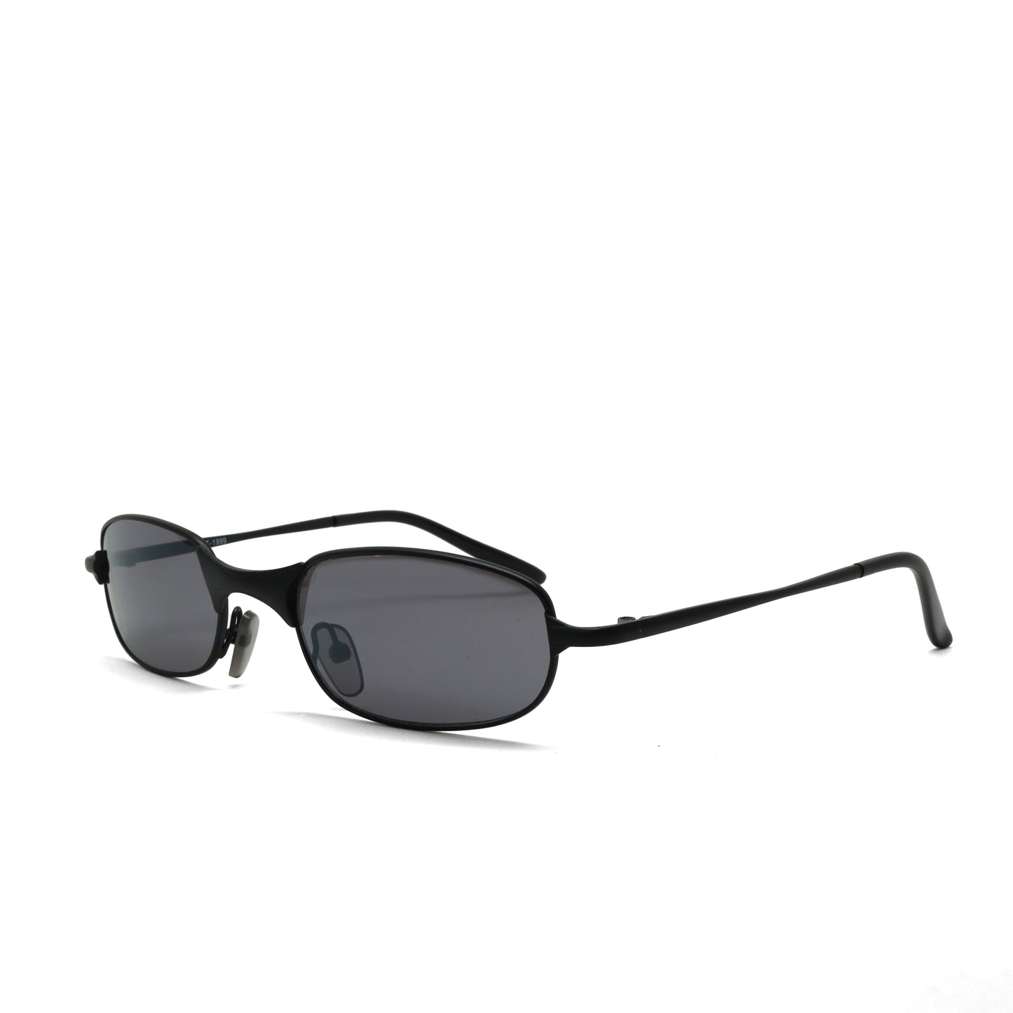 //Style 99// True Vintage Classic Black Oval Wire Frame Sunglasses