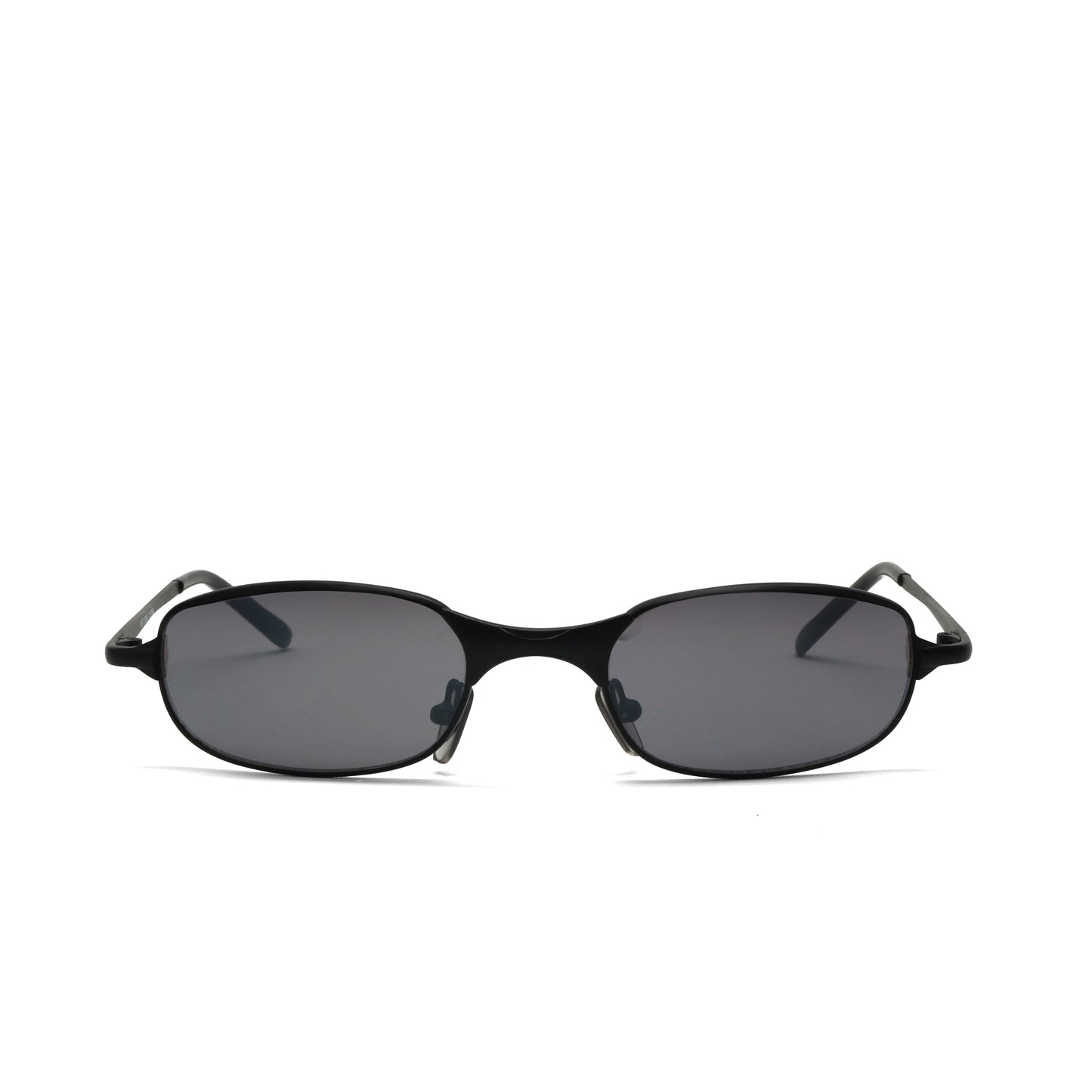 //Style 99// True Vintage Classic Black Oval Wire Frame Sunglasses