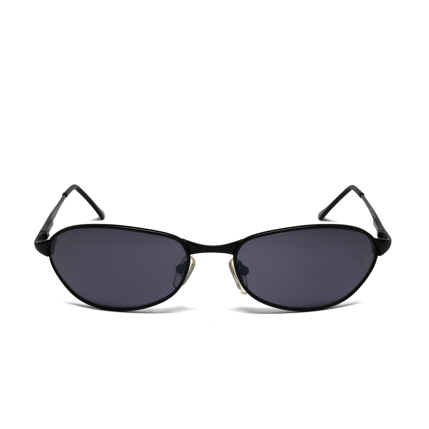 //Style 058// Classic Vintage Late 90s Wire Oval Sunglasses - Black