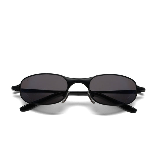 //Style 99// True Vintage Classic Black Oval Wire Frame Sunglasses