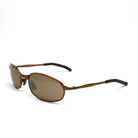 //Style 395// Vintage Standard 1997 Wire Oval Frame Sunglasses - Bronze