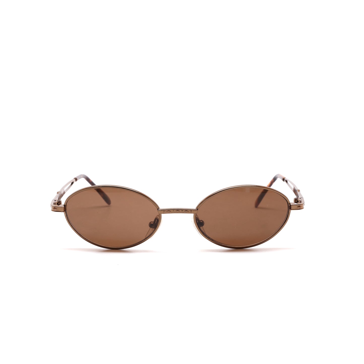 Vintage MINI Small Size 1992 Neo Santa Fe Oval Frame Sunglasses - Bronze