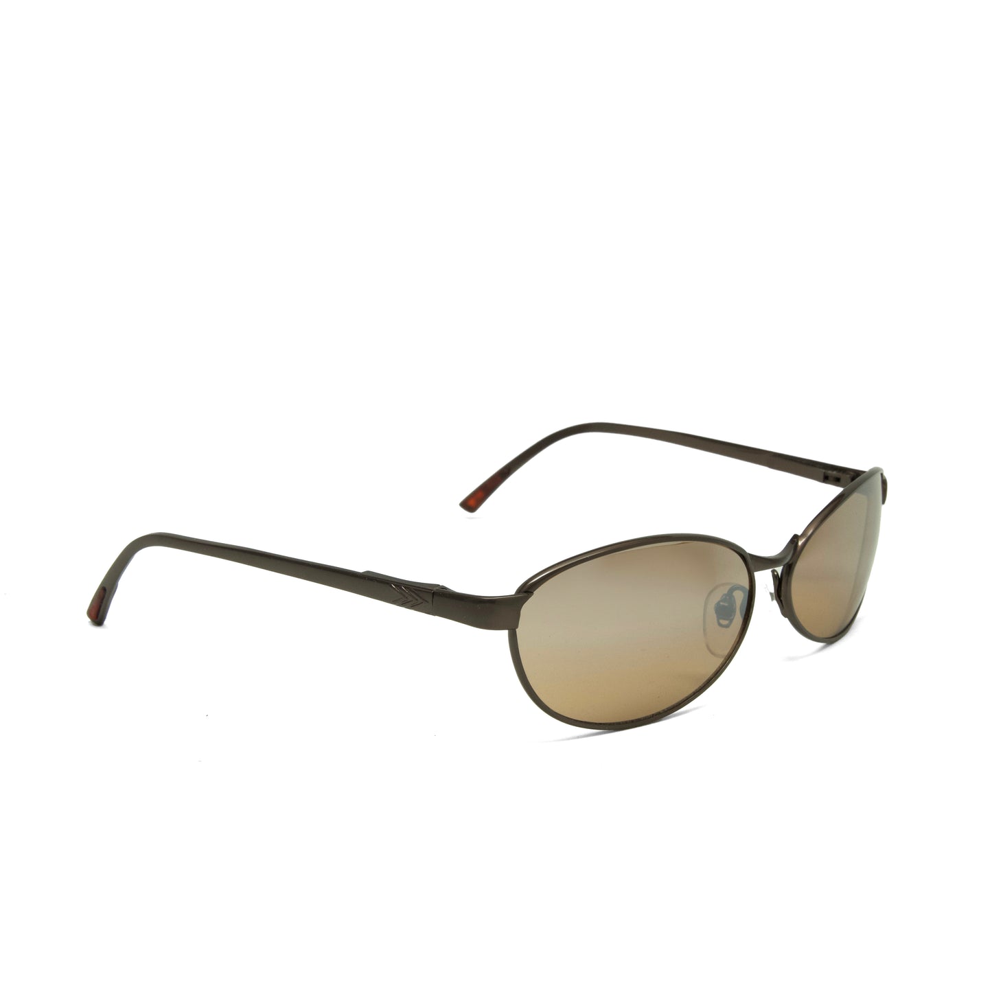 RARE//Style 486// Classic Vintage Late 90s Wire Oval Sunglasses - Bronze Brown