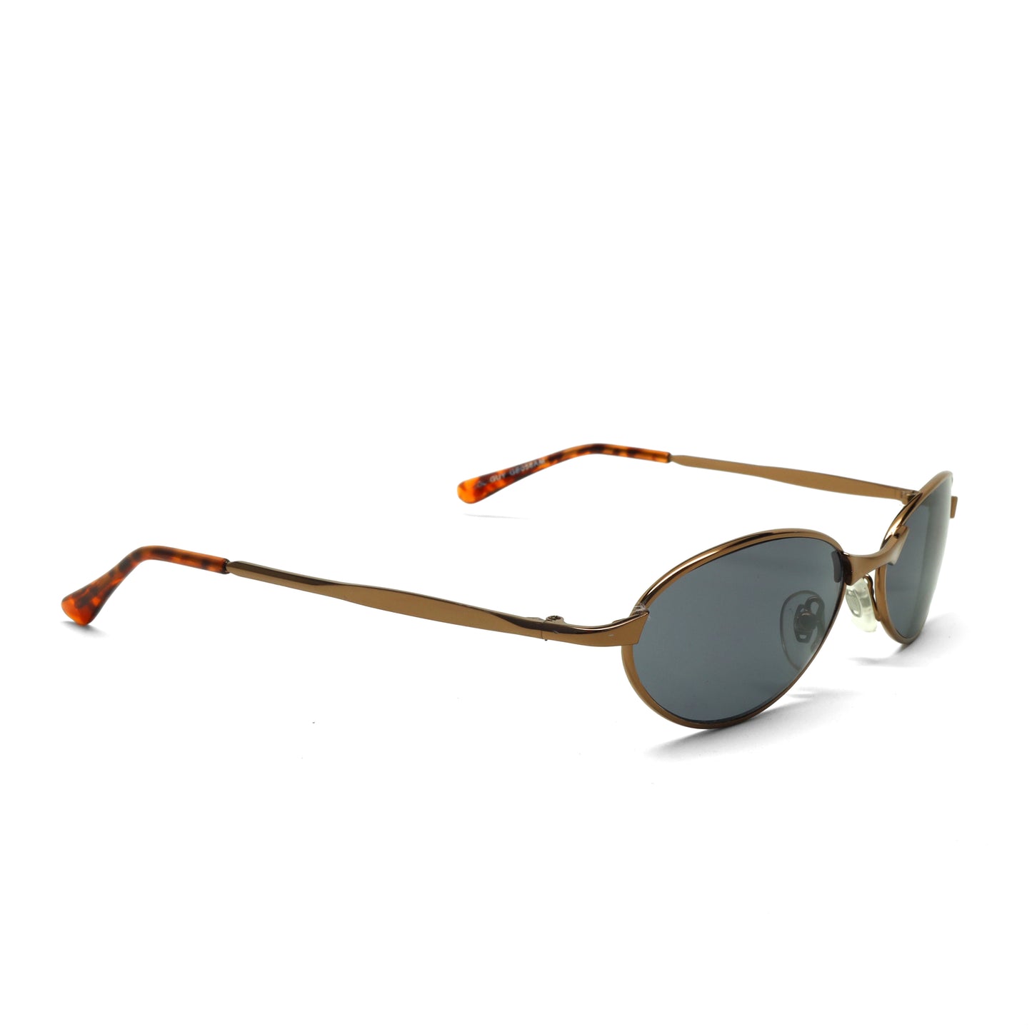 //Style 058// Classic Vintage Late 90s Wire Oval Sunglasses - Bronze