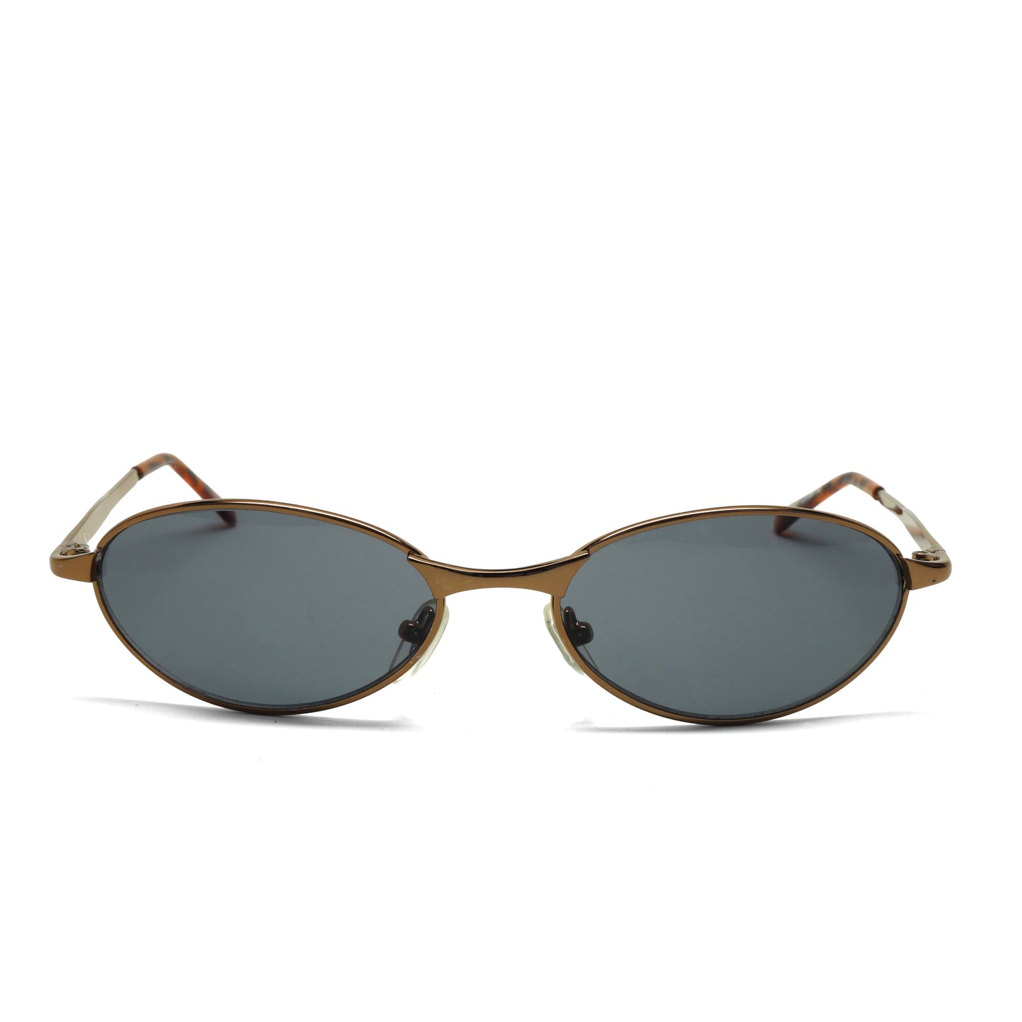 //Style 058// Classic Vintage Late 90s Wire Oval Sunglasses - Bronze