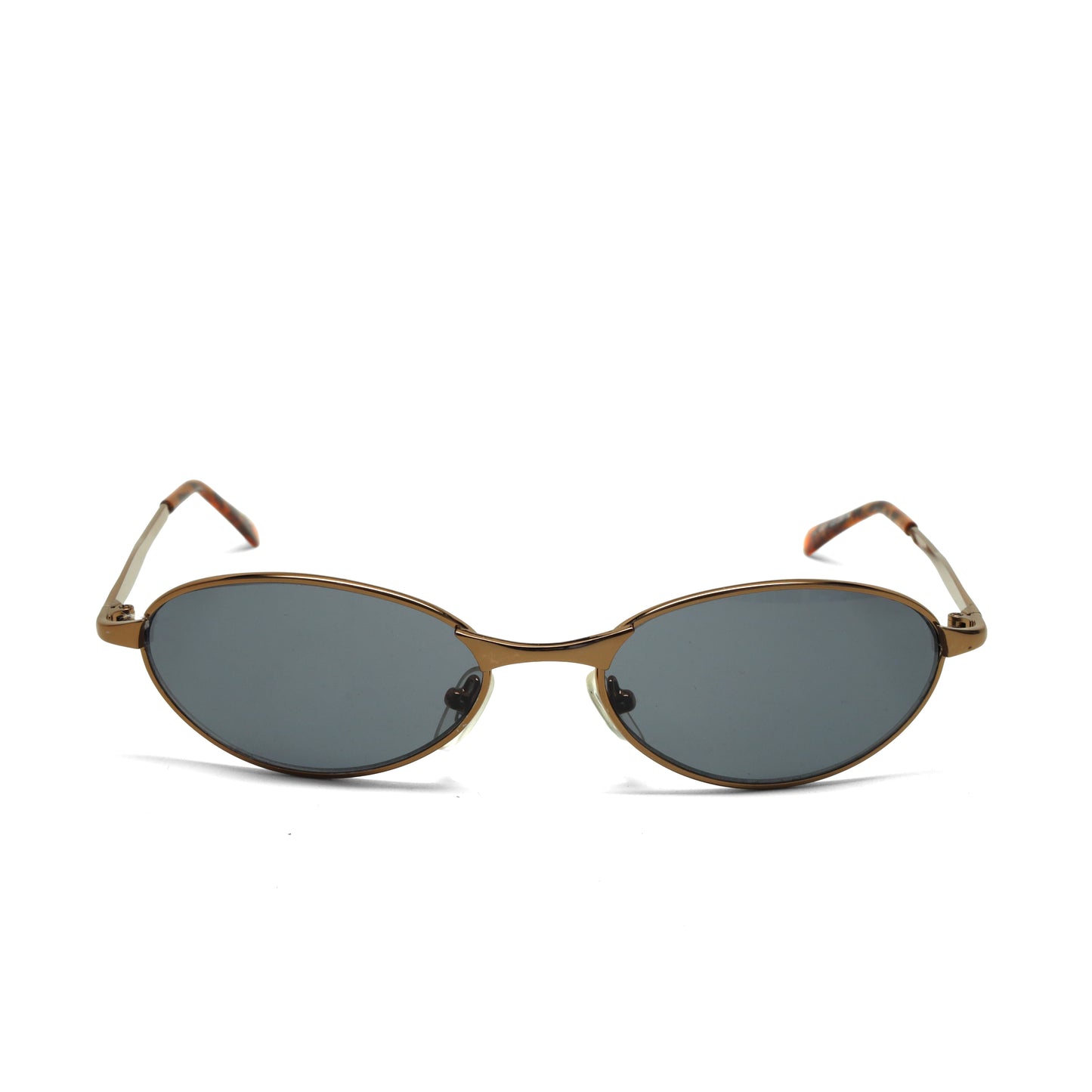 //Style 058// Classic Vintage Late 90s Wire Oval Sunglasses - Bronze