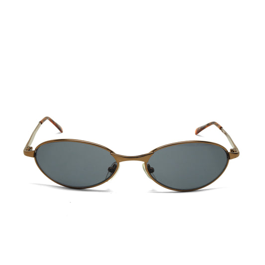 //Style 058// Classic Vintage Late 90s Wire Oval Sunglasses - Bronze