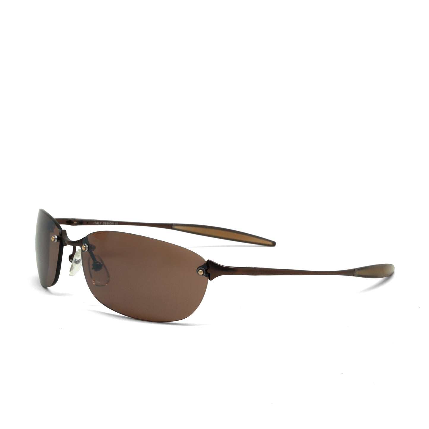 //Style 2569// True Vintage 90s Narrow Wraparound Sunglasses - Bronze