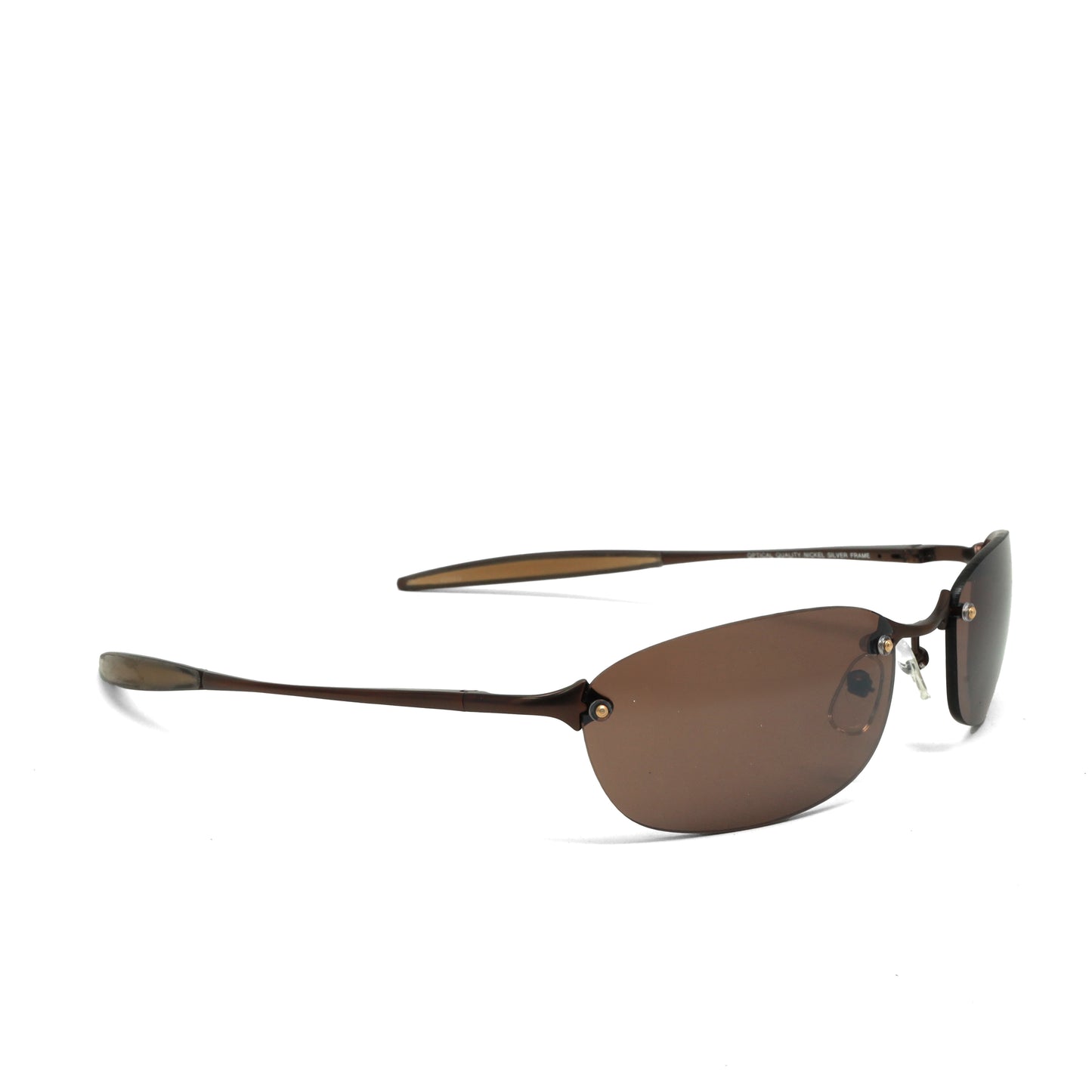 //Style 2569// True Vintage 90s Narrow Wraparound Sunglasses - Bronze