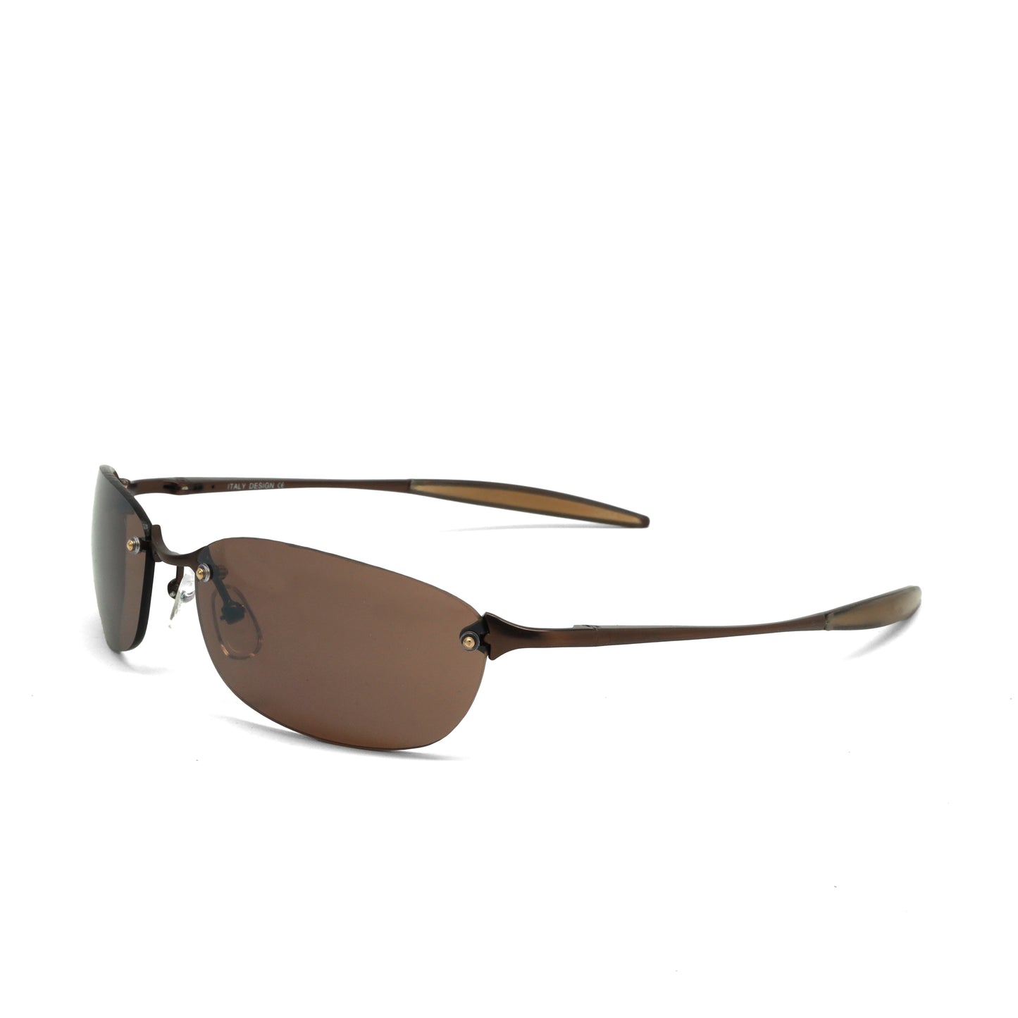 //Style 2569// True Vintage 90s Narrow Wraparound Sunglasses - Bronze
