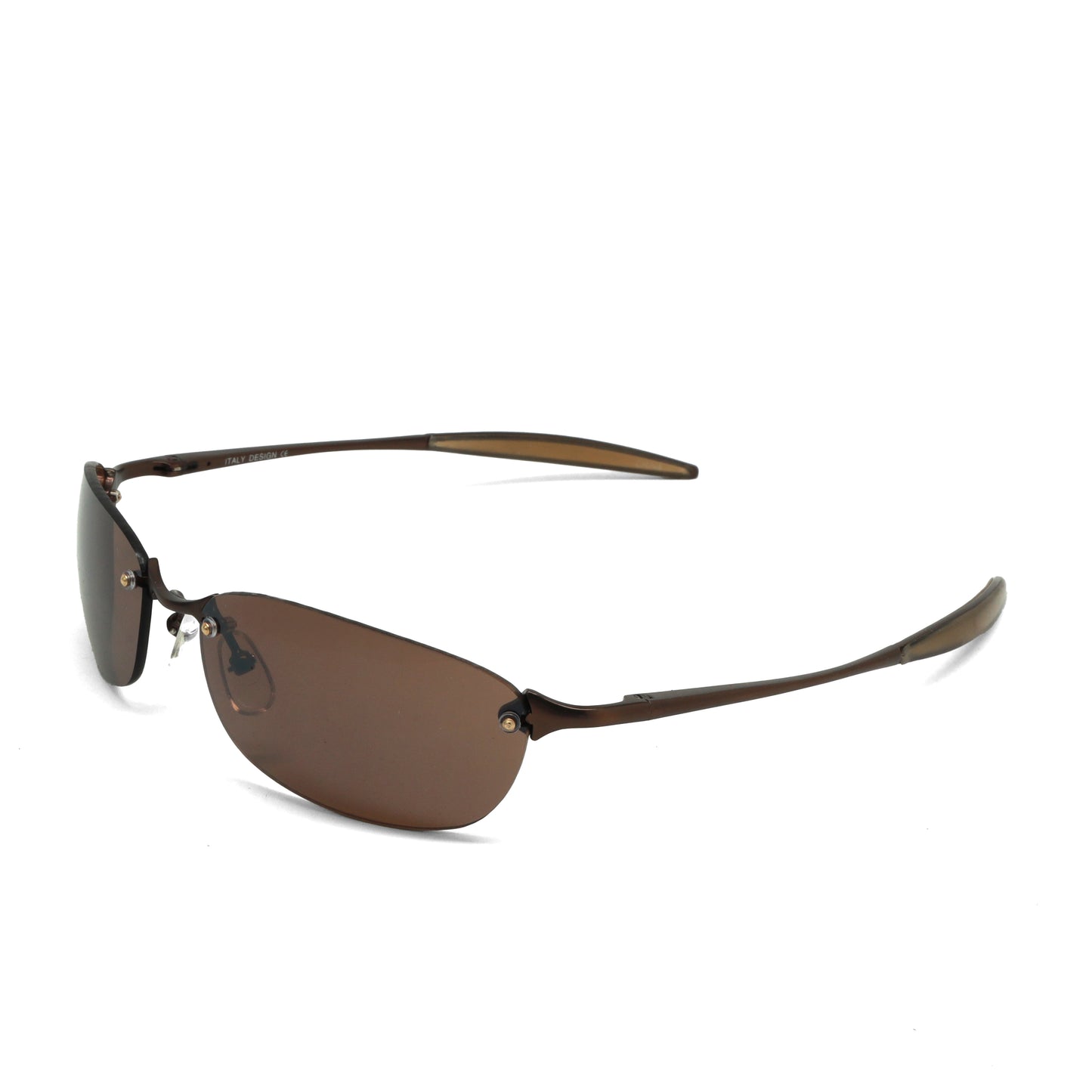 //Style 2569// True Vintage 90s Narrow Wraparound Sunglasses - Bronze