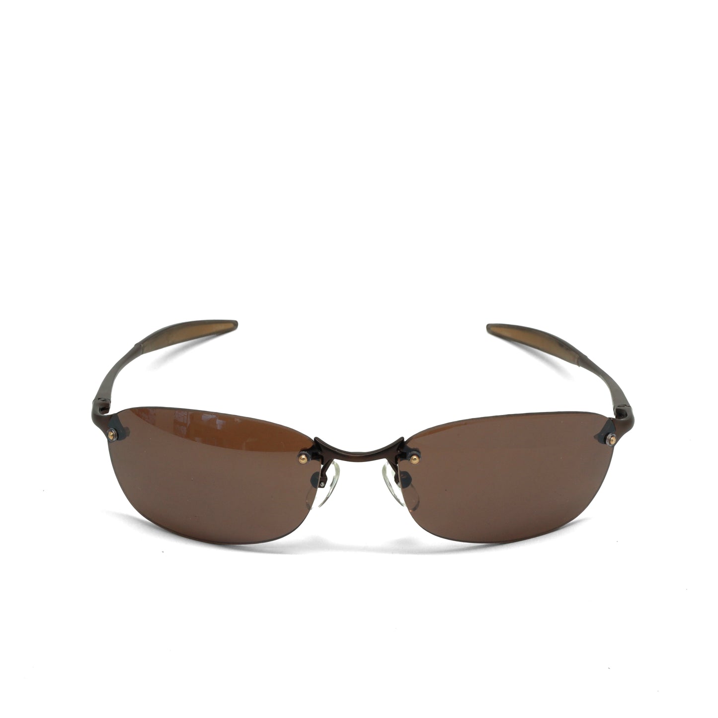 //Style 2569// True Vintage 90s Narrow Wraparound Sunglasses - Bronze