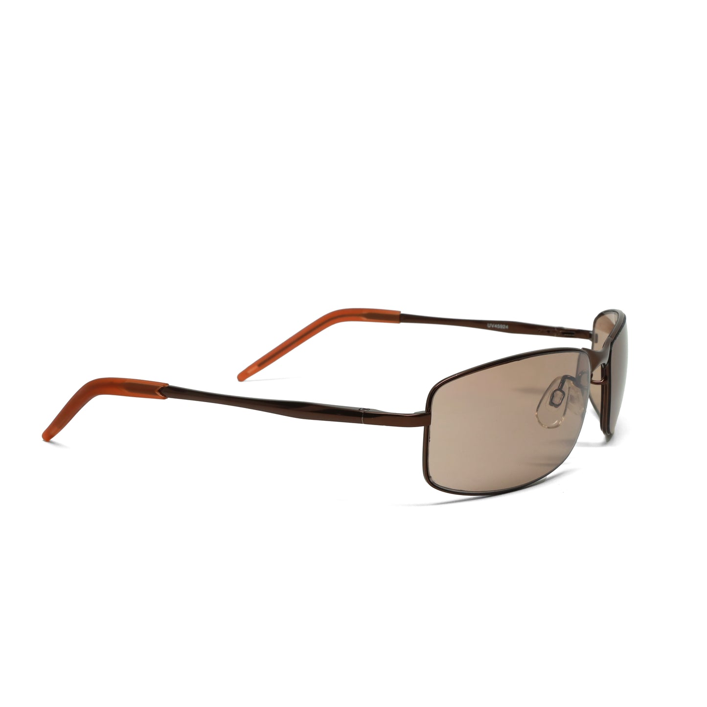 //Style 924// Classic Vintage 90s Metal Wraparound Frame Sunglasses - Bronze Brown