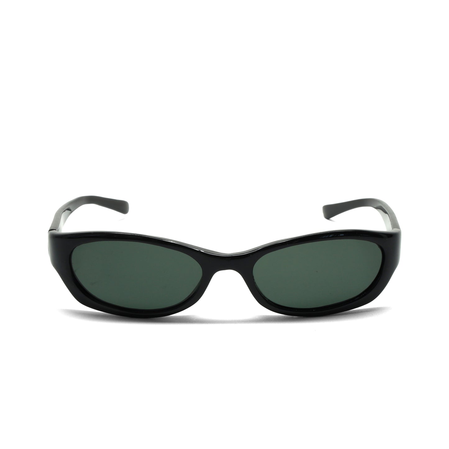 //Style 616// Vintage Classic 90s Circular Browline Sunglasses - Black