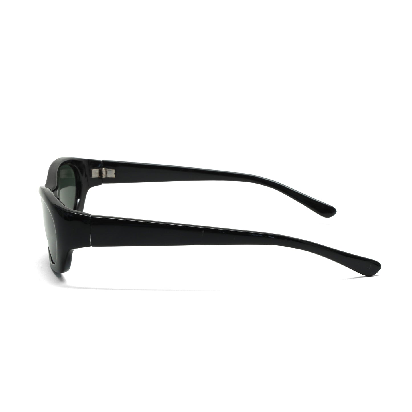//Style 616// Vintage Classic 90s Circular Browline Sunglasses - Black