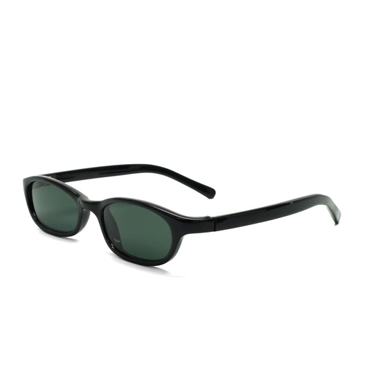 //Style 04// Vintage Small Size 90s Circular Shape Sunglasses - Black
