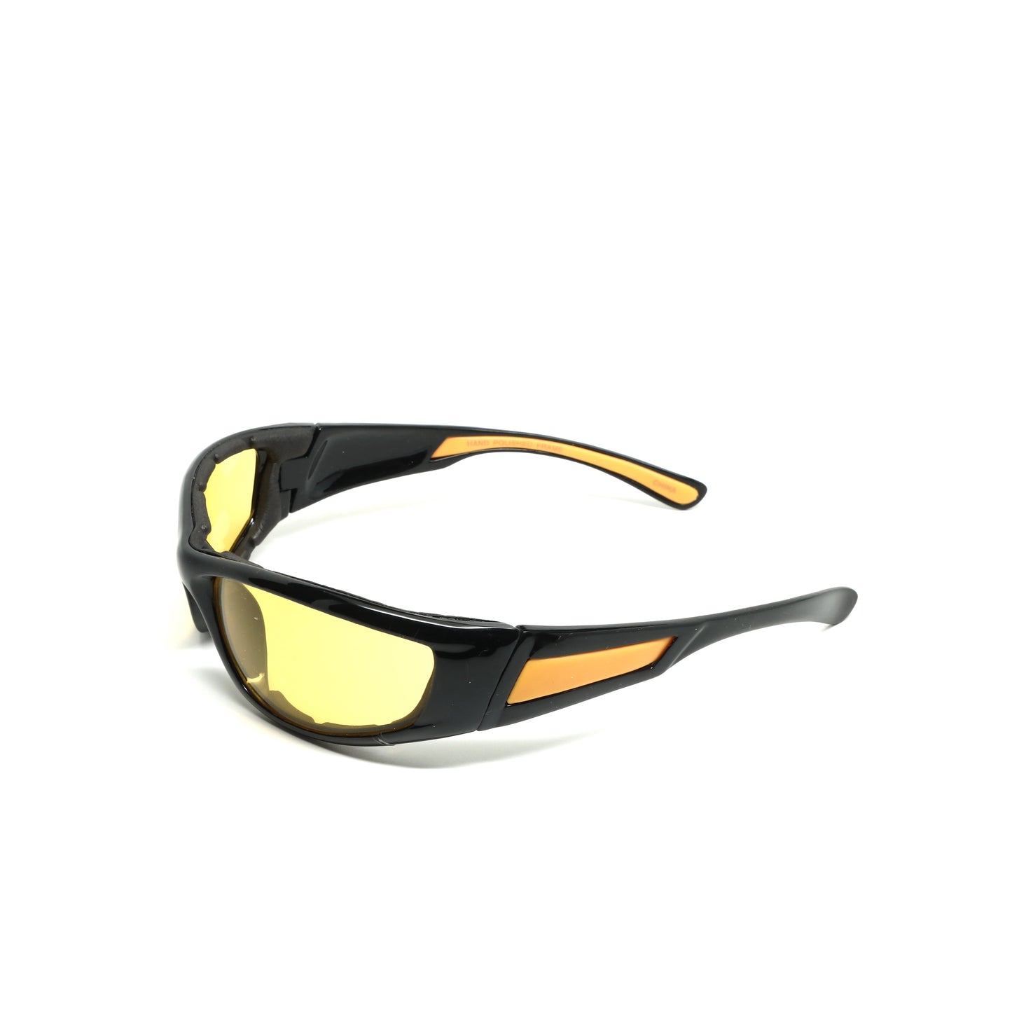 //Contender// Foam Lined Nightvision Oversized Visor Sunglasses - Yellow