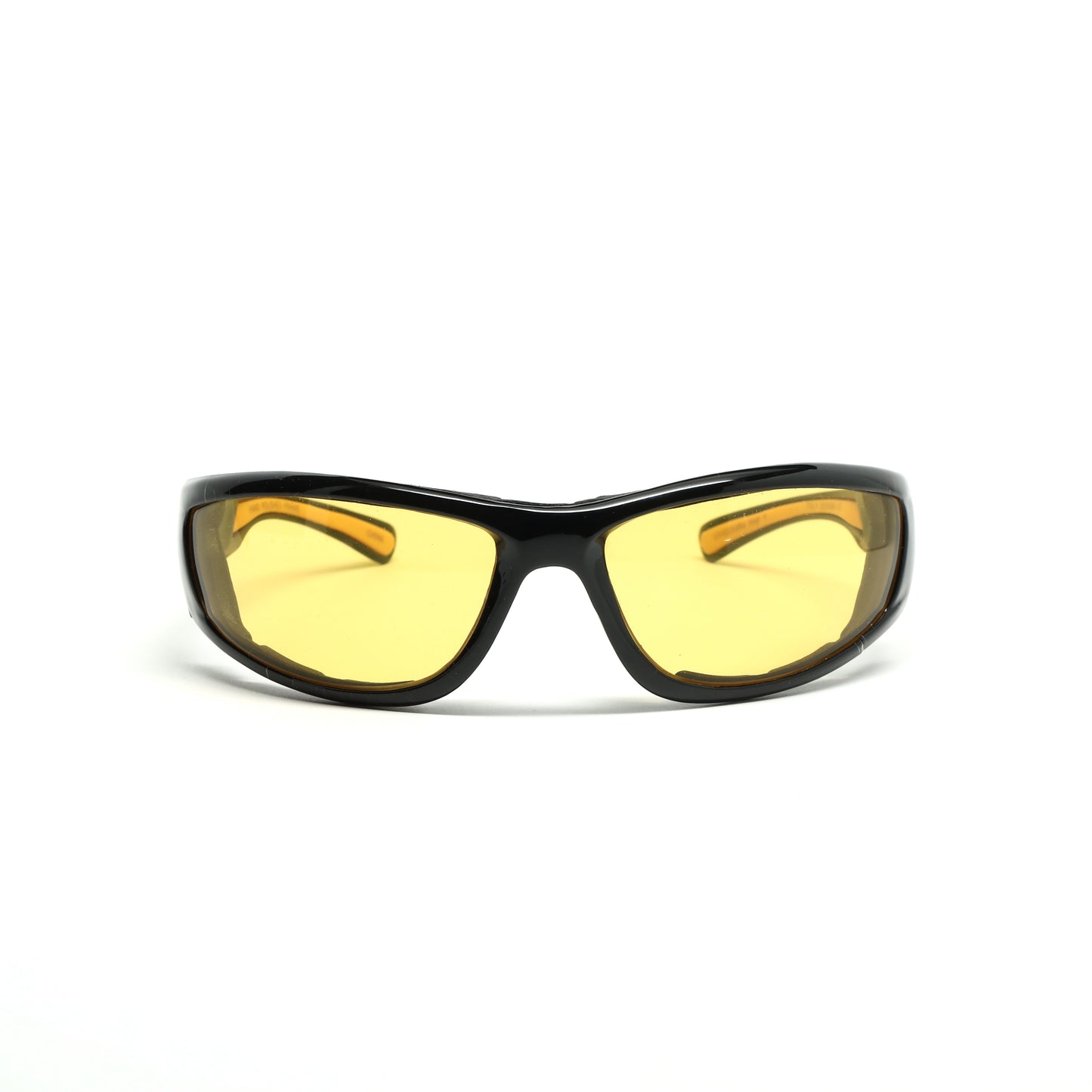 //Contender// Foam Lined Nightvision Oversized Visor Sunglasses - Yellow