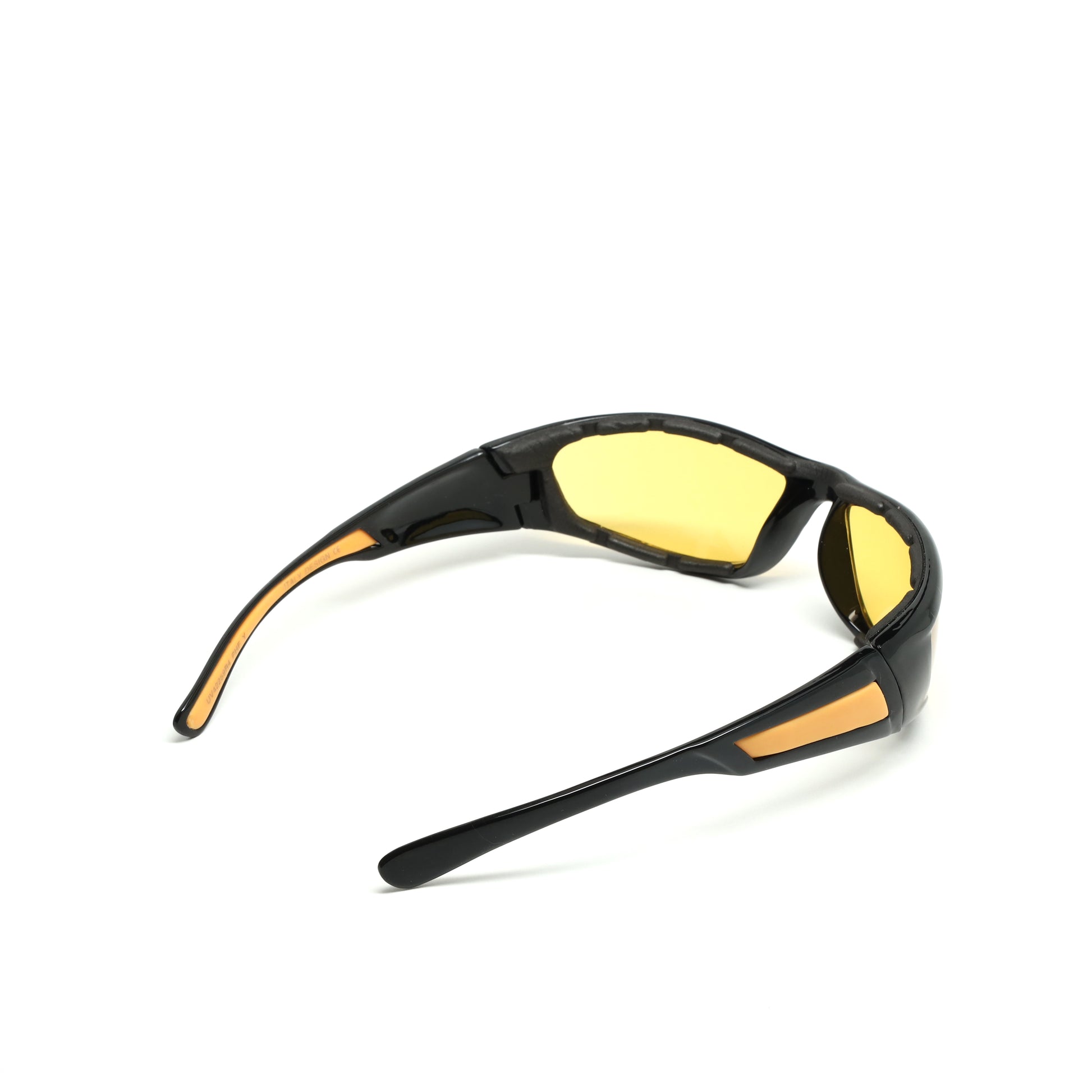 Contender// Foam Lined Nightvision Oversized Visor Sunglasses Yell