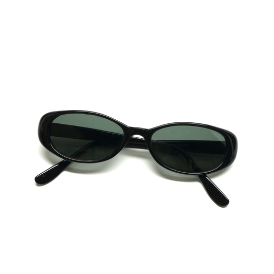 //Style 97// Deluxe Vintage 90s Standard Original Oval Sunglasses - Black