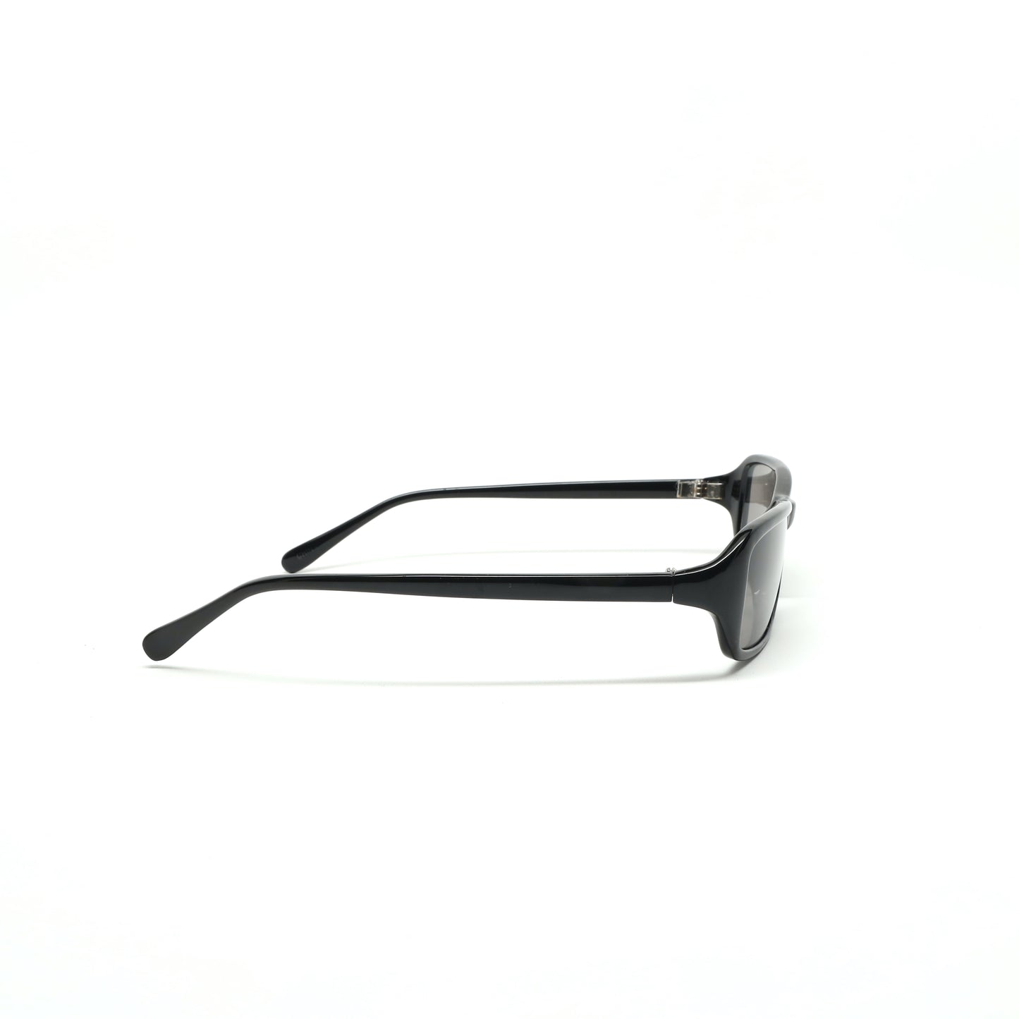 Deluxe Vintage 90s Rectangle Frame Sunglasses - Black