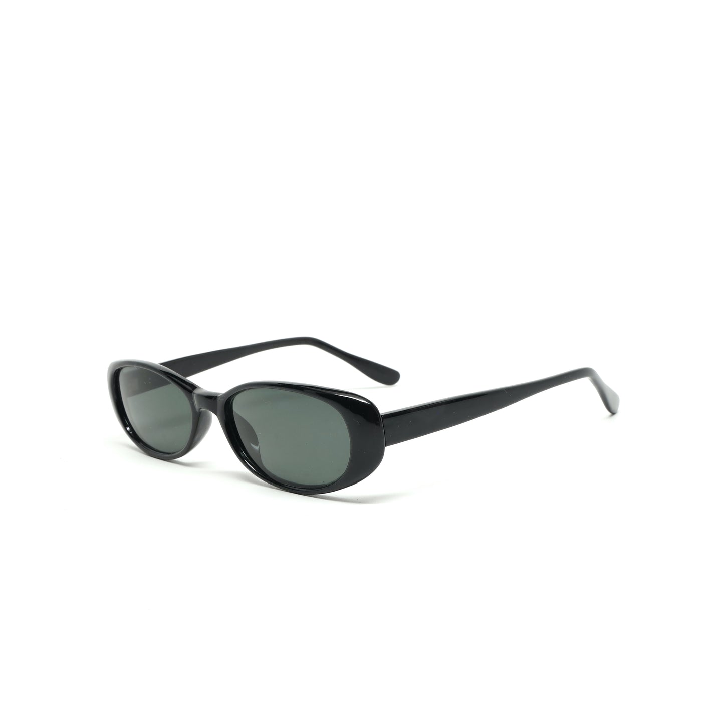 //Style 97// Deluxe Vintage 90s Standard Original Oval Sunglasses - Black