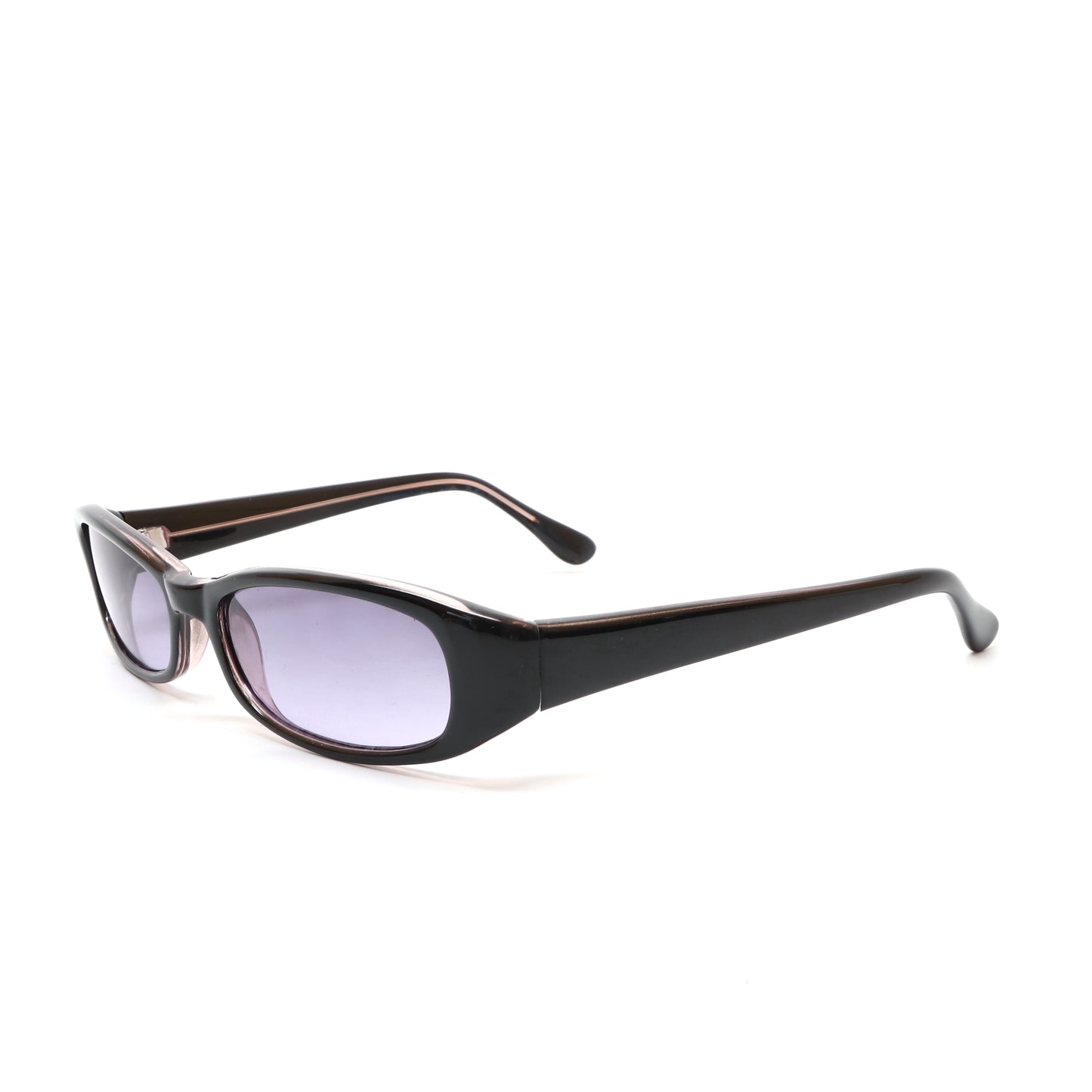 Vintage Small Size 90s Deadstock Nimbus Transparent Rectangle Sunglasses - Purple