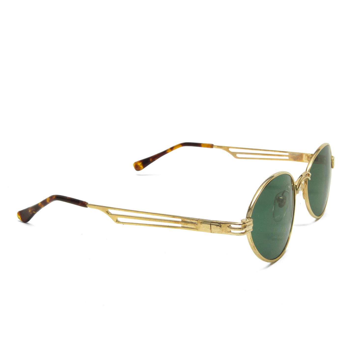 //Style 337// True Vintage Wire Gold Frame Oval Sunglasses