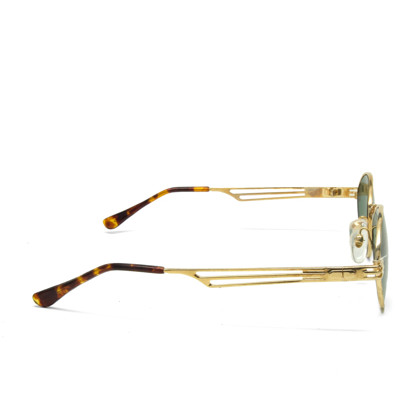 //Style 337// True Vintage Wire Gold Frame Oval Sunglasses