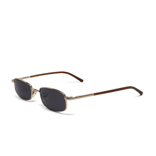 //Style 171// High Quality Vintage 90s Wire Rectangle Sunglasses - Gold