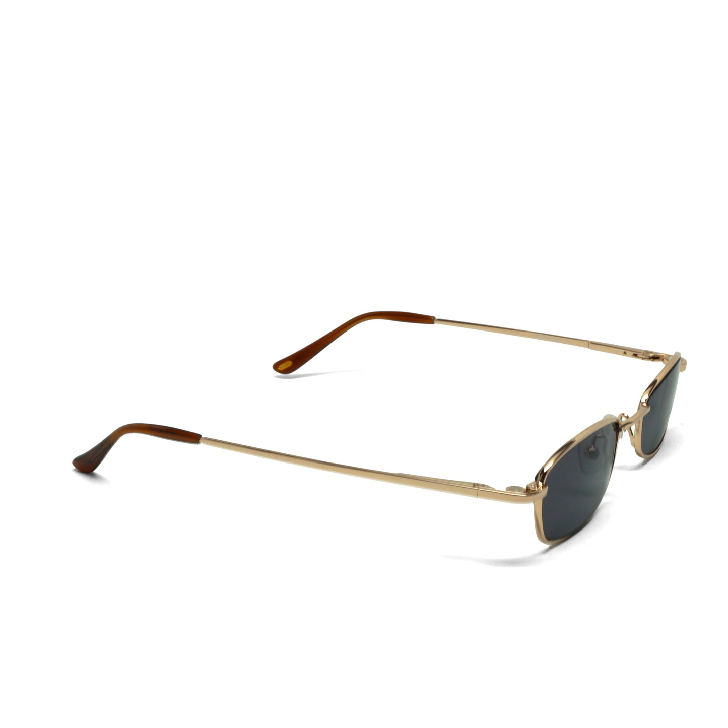 //Style 175// High Quality Vintage 90s Wire Rectangle Sunglasses - Gold