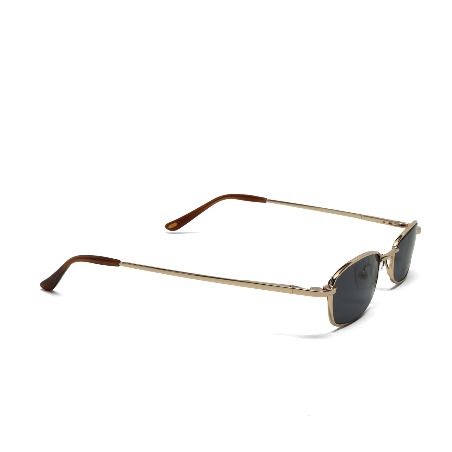 //Style 175// High Quality Vintage 90s Wire Rectangle Sunglasses - Gold