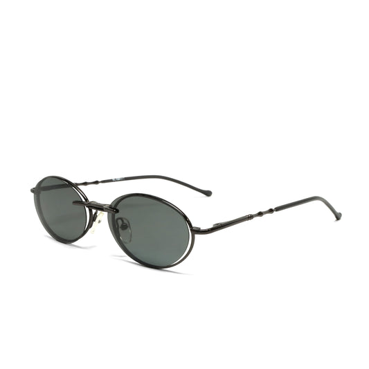 //Style 090// High Quality Polarized Vintage 90s Wire Oval Sunglasses w/ Removable Lens