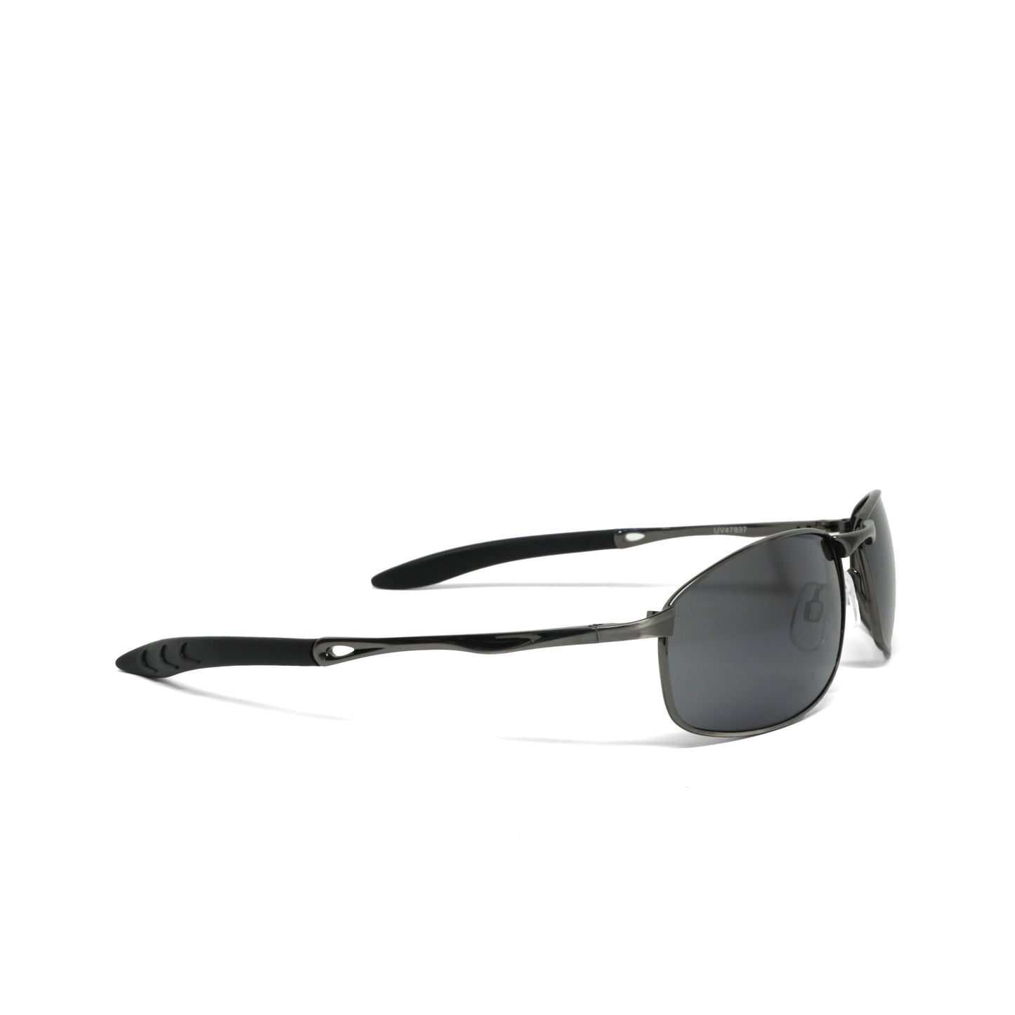 //Style 837// Polarized Vintage 90s Wraparound Wire Sunglasses - Grey