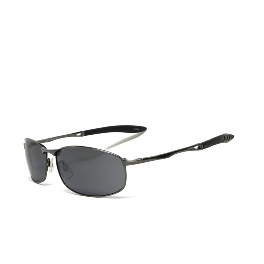 //Style 837// Polarized Vintage 90s Wraparound Wire Sunglasses - Grey