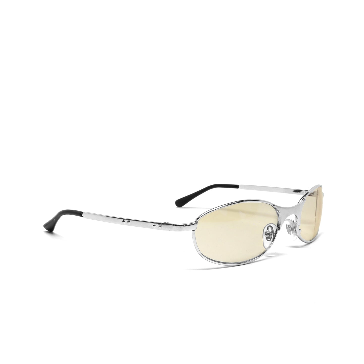 LAST CALL //Style 64// Vintage 2000 Light Tinted Iridescent Sunglasses - Silver