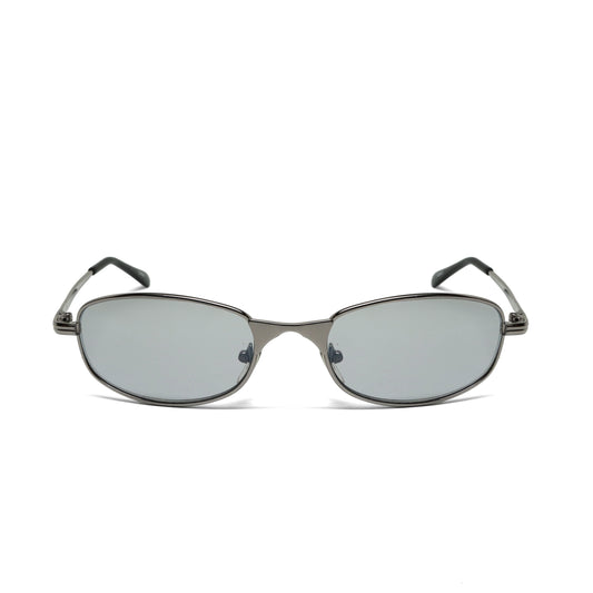 //Style 971// Vintage Deadstock Iridescent Lens Wire Oval Sunglasses w/Reflective Lenses