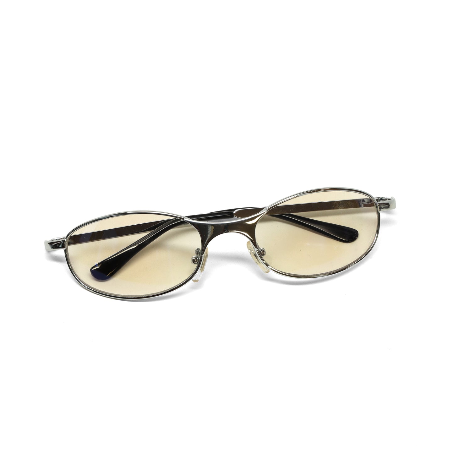 LAST CALL //Style 64// Vintage 2000 Light Tinted Iridescent Sunglasses - Silver