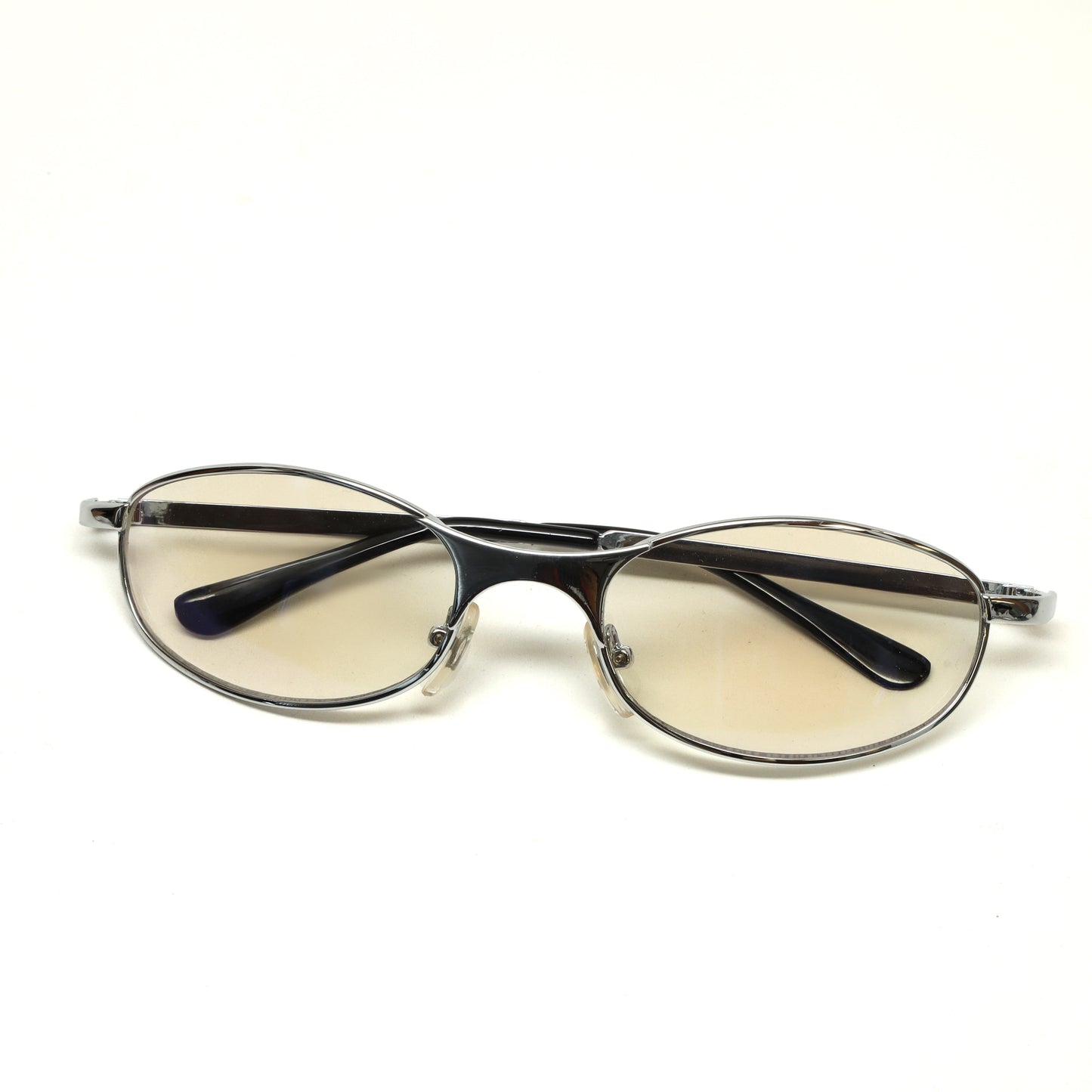 LAST CALL //Style 64// Vintage 2000 Light Tinted Iridescent Sunglasses - Silver