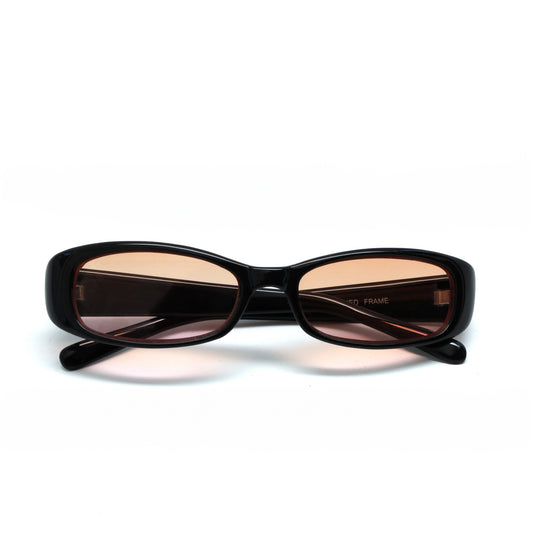 //Style 62// Vintage 90s Rectangle Frame Sunglasses - Light Pink