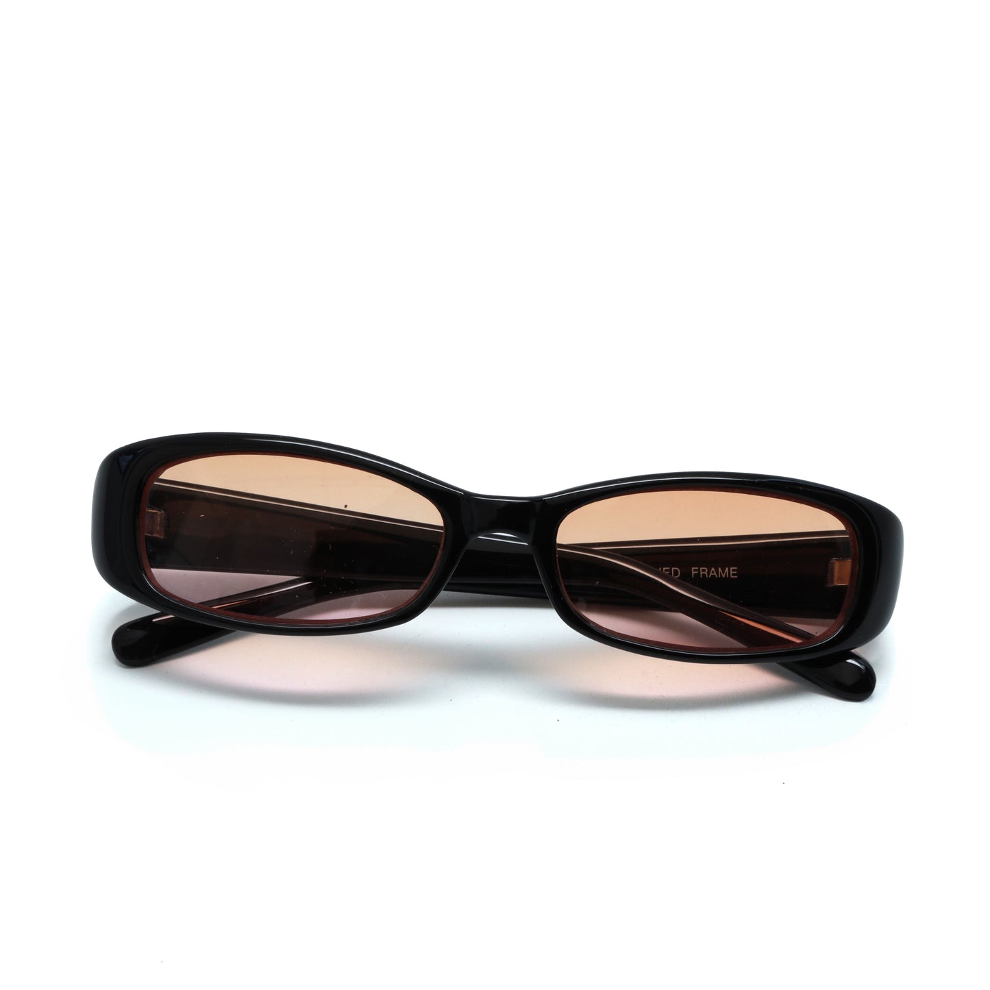 //Style 62// Vintage 90s Rectangle Frame Sunglasses - Light Pink