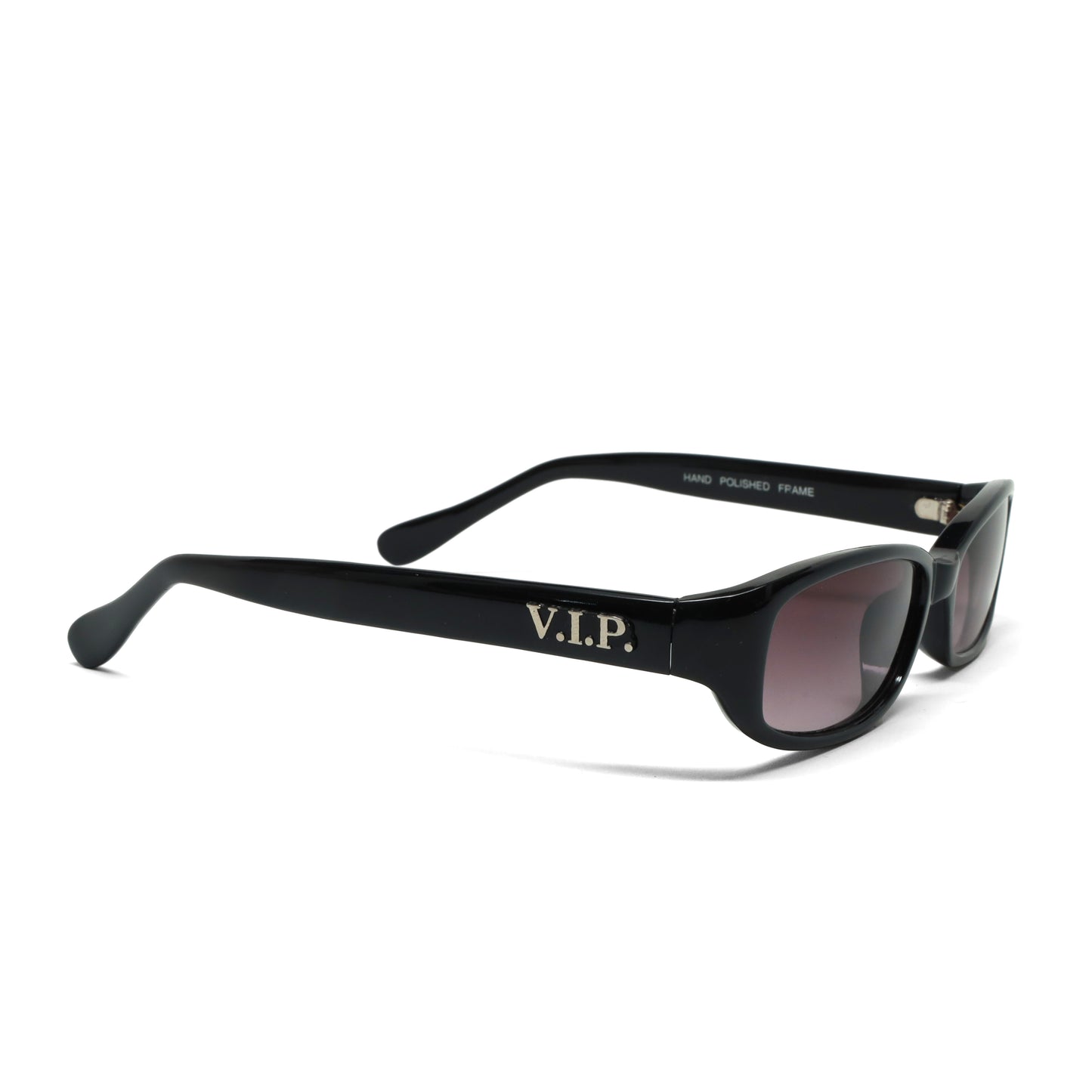//Style VIP 39// Deluxe Vintage 90s Narrow Rectangle Frame Sunglasses - Black