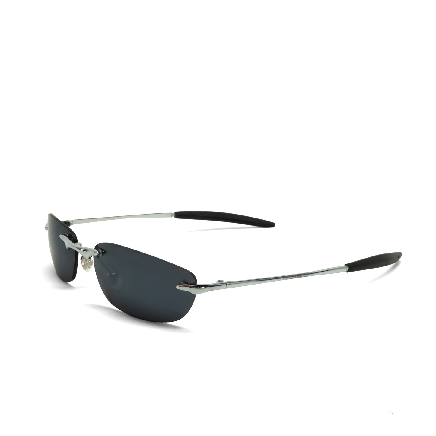 //Style 921// Classic Vintage Late 90s Wire Oval Sunglasses - Silver